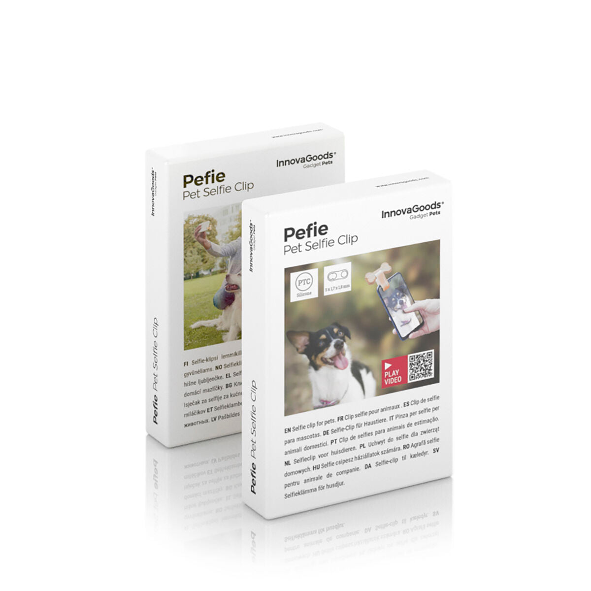 Pet selfie clip for treats