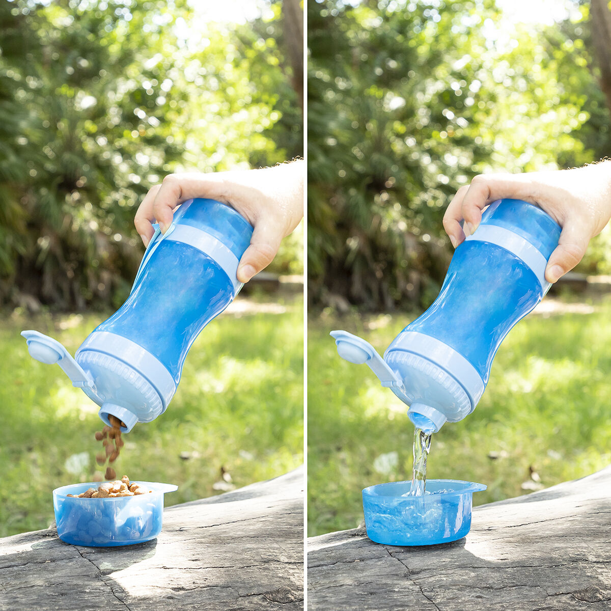 2-in-1 Drinking and Feeding Bottle for Pets