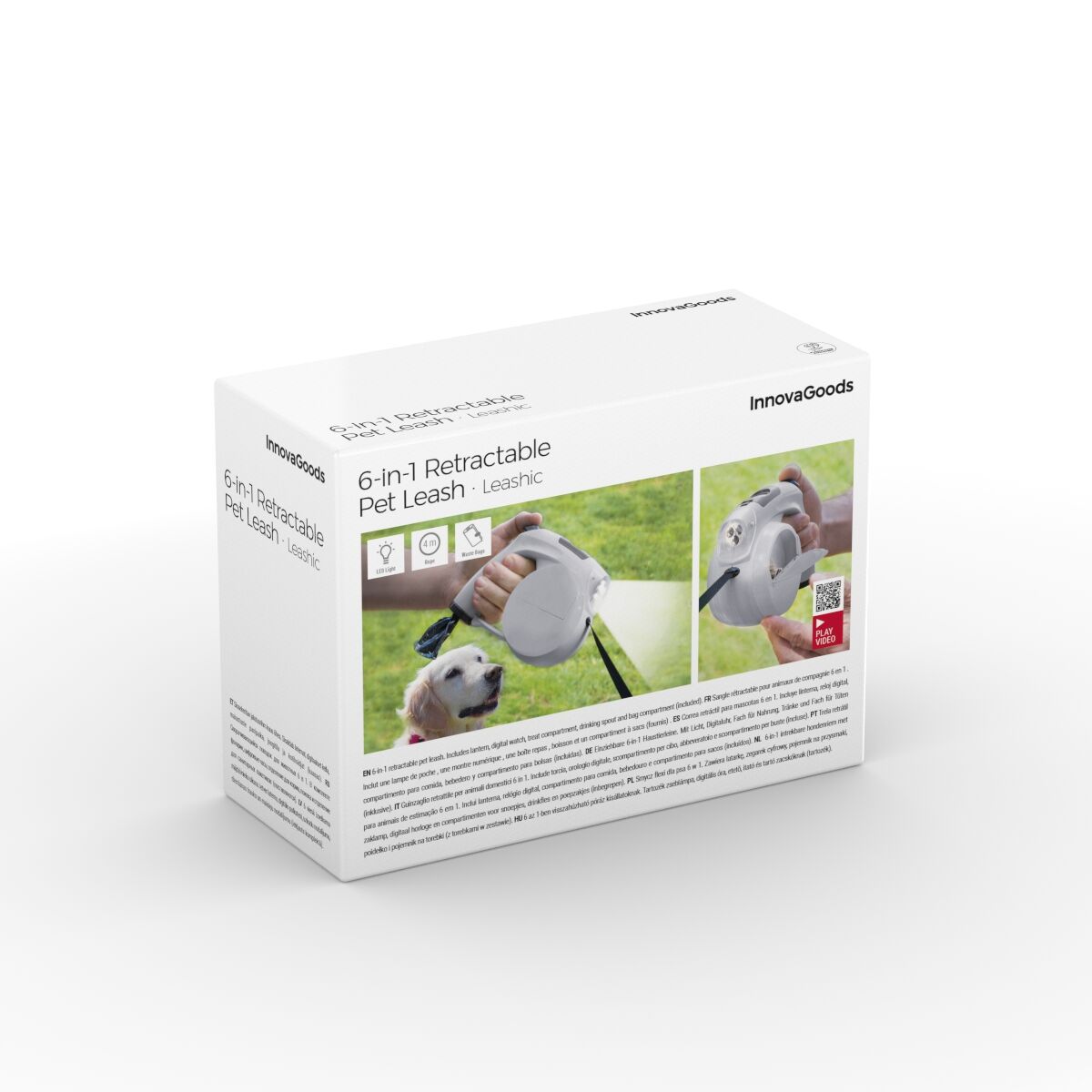 6-in-1 Retractable Dog Leash with LED 