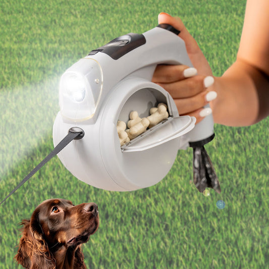 6-in-1 Retractable Dog Leash with LED 