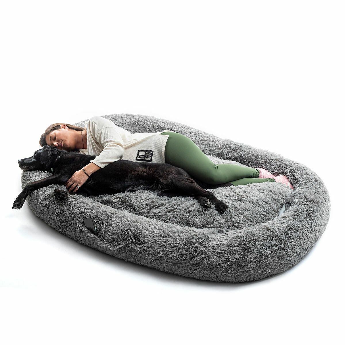 Anti-stress pet and human bed 