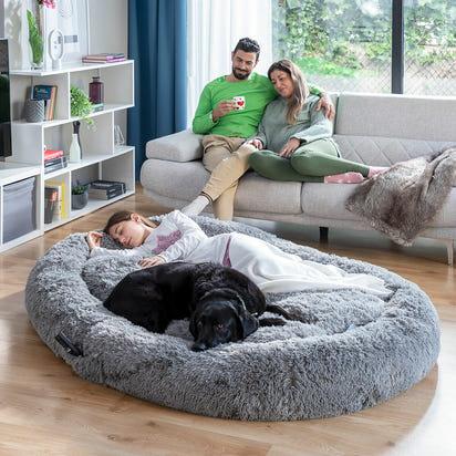 Anti-stress pet and human bed 